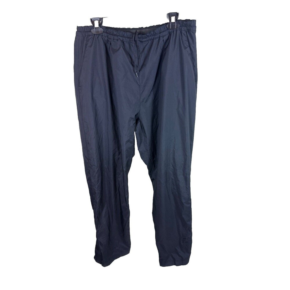Footjoy Dryjoy Golf Rain Pants Mens Med Black Snap Zip Windbreaker Adjustable FJ